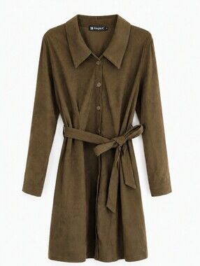Corduroy Women's Shirt Dress